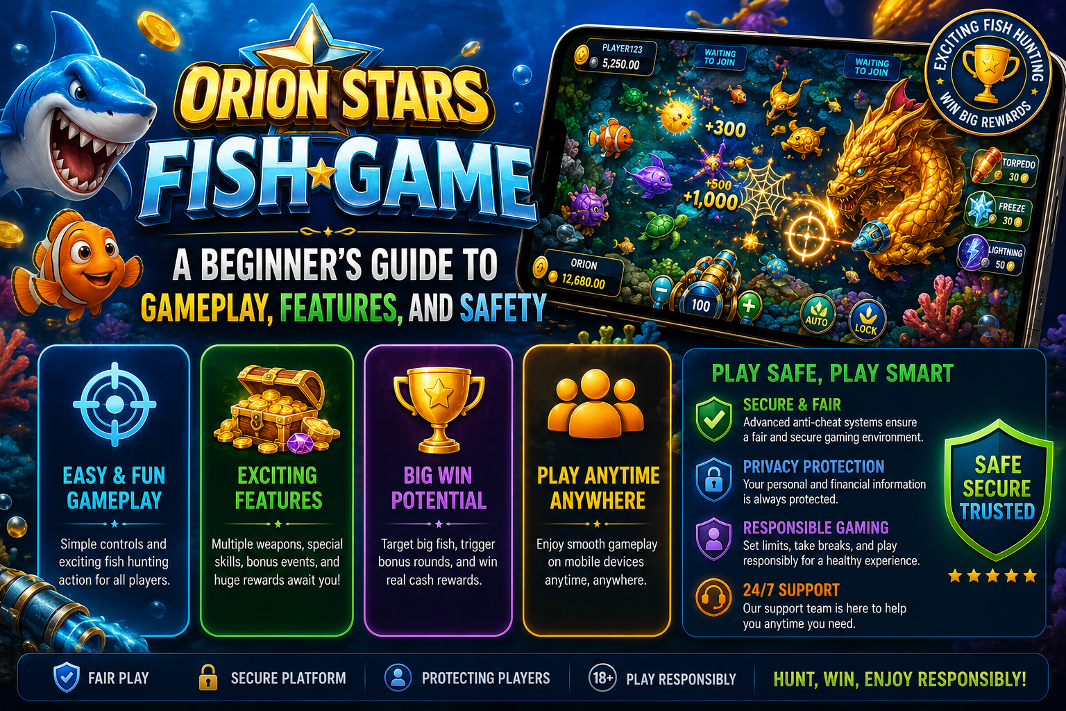 Orion Stars Fish Game A Beginner's Guide to Gameplay, Features, and Safety